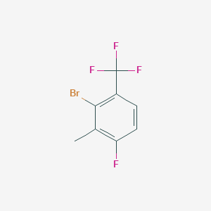 molecular formula C8H5BrF4 B6330325 2-Bromo-4-fluoro-3-methyl-1-(trifluoromethyl)benzene CAS No. 2167902-49-8