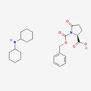 molecular formula C25H36N2O5 B6330330 Z-L-Pyroglutamic acid dicyclohexylammonium salt CAS No. 38596-35-9