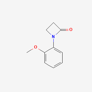 molecular formula C10H11NO2 B6330359 N-Methoxyphenyl-2-azetidinone CAS No. 1309606-50-5