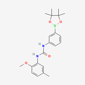 1-(2-Methoxy-5-methylphenyl)-3-[3-(tetramethyl-1,3,2-dioxaborolan-2-yl)phenyl]urea;  97%