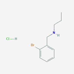 molecular formula C10H15BrClN B6330454 [(2-Bromophenyl)methyl](propyl)amine hydrochloride CAS No. 1240577-04-1