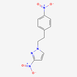 molecular formula C11H10N4O4 B6330487 3-Nitro-1-[2-(4-nitrophenyl)ethyl]-1H-pyrazole CAS No. 1240568-27-7