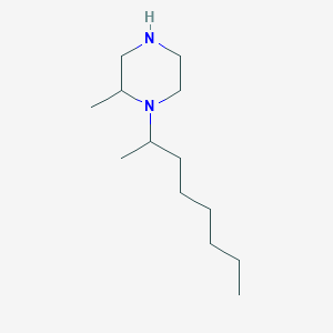 molecular formula C13H28N2 B6330496 2-Methyl-1-(octan-2-yl)piperazine CAS No. 1240572-81-9