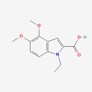 molecular formula C13H15NO4 B6330503 1-Ethyl-4,5-dimethoxy-1H-indole-2-carboxylic acid CAS No. 1228747-85-0