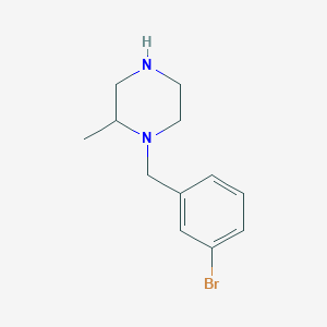 1-[(3-Bromophenyl)methyl]-2-methylpiperazine