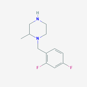 1-[(2,4-Difluorophenyl)methyl]-2-methylpiperazine