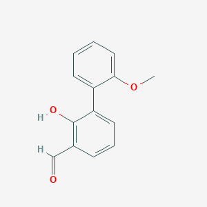 molecular formula C14H12O3 B6330616 2-Formyl-6-(2-methoxyphenyl)phenol, 95% CAS No. 132939-08-3