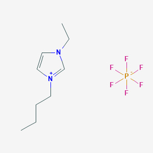 molecular formula C9H17F6N2P B6330631 1-Butyl-3-ethylimidazolium hexafluorophosphate, 98% CAS No. 256647-89-9