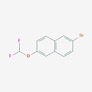 molecular formula C11H7BrF2O B6330634 2-Bromo-6-(difluoromethoxy)naphthalene CAS No. 244103-47-7
