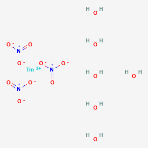 molecular formula H12N3O15Tm B6330699 硝酸镱(III)六水合物(99.9%-Tm)(REO) CAS No. 36548-87-5