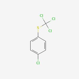 molecular formula C7H4Cl4S B6330746 4-(Trichloromethylthio)chlorobenzene, 95% CAS No. 706-29-6