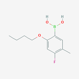 molecular formula C11H16BFO3 B6330750 2-Butoxy-4-fluoro-5-methylphenylboronic acid;  98% CAS No. 2096341-46-5