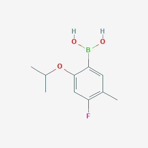 molecular formula C10H14BFO3 B6330752 4-氟-2-异丙氧基-5-甲基苯硼酸；  98% CAS No. 2096336-36-4