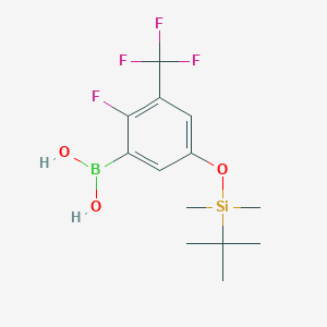 5-(t-Butyldimethylsilyloxy)-2-fluoro-3-(trifluoromethyl)phenylboronic acid;  98%