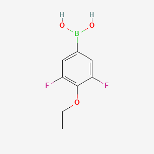 molecular formula C8H9BF2O3 B6330765 4-Ethoxy-3,5-difluorophenylboronic acid;  98% CAS No. 2096333-93-4