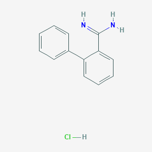 molecular formula C13H13ClN2 B6330844 Biphenyl-2-carboxamidine hydrochloride CAS No. 1172884-33-1