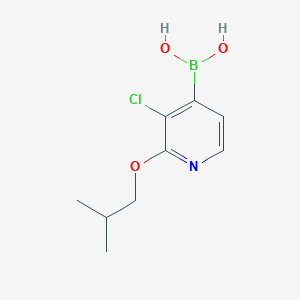 molecular formula C9H13BClNO3 B6330909 3-Chloro-2-isobutoxypyridine-4-boronic acid;  97% CAS No. 2096339-80-7