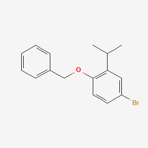 molecular formula C16H17BrO B6331005 1-(苯甲氧基)-4-溴-2-异丙苯 CAS No. 169247-38-5