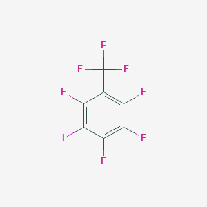 molecular formula C7F7I B6331012 1,2,3,5-Tetrafluoro-4-iodo-6-(trifluoromethyl)benzene, 95% CAS No. 148492-10-8