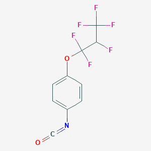 molecular formula C10H5F6NO2 B6331016 4-(1,1,2,3,3,3-Hexafluoropropoxy)phenylisocyanate CAS No. 55266-60-9