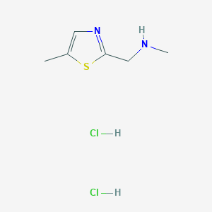 molecular formula C6H12Cl2N2S B6331023 N-Methyl-1-(5-methyl-1,3-thiazol-2-yl)methanamine dihydrochloride CAS No. 1332531-56-2