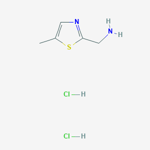 molecular formula C5H10Cl2N2S B6331028 [(5-Methyl-1,3-thiazol-2-yl)methyl]amine dihydrochloride CAS No. 1185115-32-5