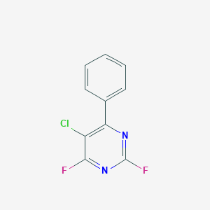 molecular formula C10H5ClF2N2 B6331045 5-Chloro-2,4-difluoro-6-phenyl-pyrimidine CAS No. 1858256-99-1