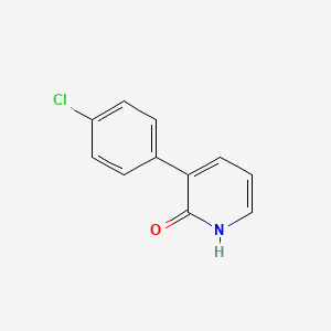 molecular formula C11H8ClNO B6331079 3-(4-Chlorophenyl)-2-hydroxypyridine, 95% CAS No. 53428-04-9