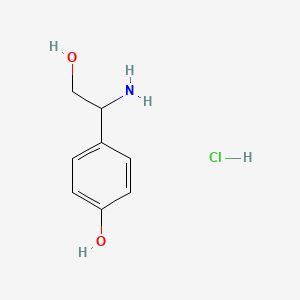 molecular formula C8H12ClNO2 B6331106 4-(1-Amino-2-hydroxyethyl)phenol HCl CAS No. 146812-69-3