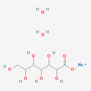 molecular formula C7H17NaO10 B6331119 Glucoheptonic acid sodium salt dihydrate, 85% CAS No. 58917-14-9