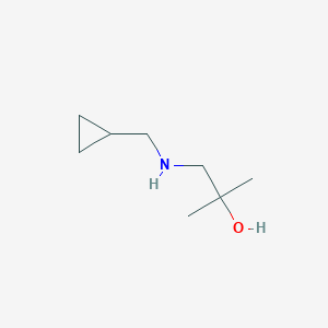 molecular formula C8H17NO B6331137 1-((Cyclopropylmethyl)amino)-2-methylpropan-2-ol CAS No. 1178438-03-3