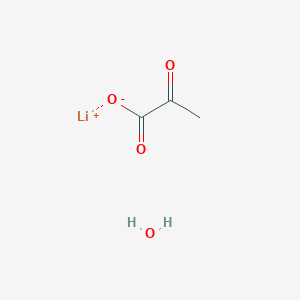 molecular formula C3H5LiO4 B6331198 Lithium pyruvate monohydrate CAS No. 66903-80-8