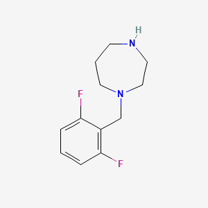 molecular formula C12H16F2N2 B6331219 1-[(2,6-Difluorophenyl)methyl]-1,4-diazepane CAS No. 1179515-18-4
