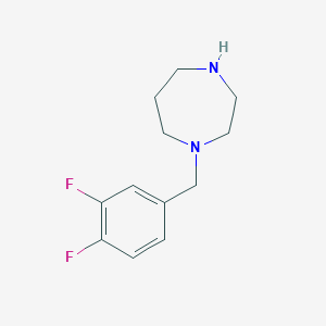 molecular formula C12H16F2N2 B6331227 1-[(3,4-Difluorophenyl)methyl]-1,4-diazepane CAS No. 1178292-54-0