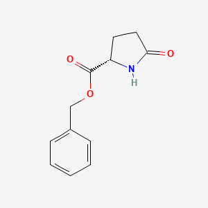 molecular formula C12H13NO3 B6331257 (S)-Benzyl 5-oxopyrrolidine-2-carboxylate, 95% CAS No. 94885-52-6