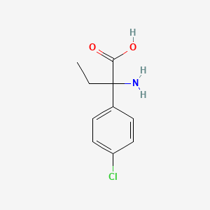 molecular formula C10H12ClNO2 B6331260 2-Amino-2-(4-chlorophenyl)butanoic acid CAS No. 4895-99-2