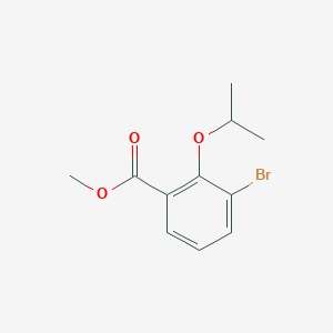 molecular formula C11H13BrO3 B6331276 Methyl 3-bromo-2-isopropoxybenzoate CAS No. 2379322-62-8