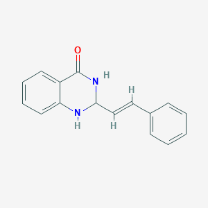 molecular formula C16H14N2O B6331285 2-(2-Phenylvinyl)-1,2,3-trihydroquinazolin-4-one CAS No. 13324-82-8
