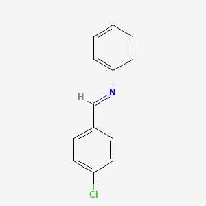 molecular formula C13H10ClN B6331291 (E)-1-(4-Chlorophenyl)-N-phenyl-methanimine CAS No. 1613-95-2