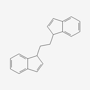 molecular formula C20H18 B6331302 1,2-Bis(inden-1-yl)ethane CAS No. 15721-07-0