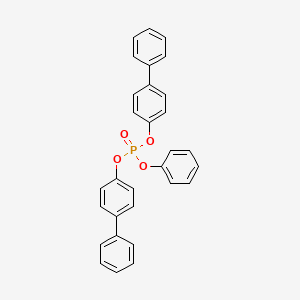 molecular formula C30H23O4P B6331308 Bis(para-biphenyl)phenyl phosphate (DBP);  98% CAS No. 17270-00-7