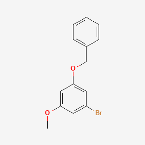 molecular formula C14H13BrO2 B6331336 1-(benzyloxy)-3-bromo-5-methoxybenzene CAS No. 1934868-14-0