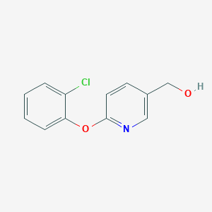 molecular formula C12H10ClNO2 B6331357 [6-(2-Chloro-phenoxy)-pyridin-3-yl]-methanol, 95% CAS No. 1250365-69-5