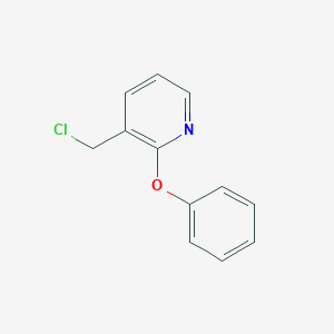 molecular formula C12H10ClNO B6331420 3-Chloromethyl-2-phenoxy-pyridine, 95% CAS No. 1248103-71-0