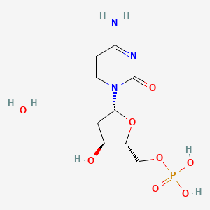 molecular formula C9H16N3O8P B6331450 2'-Deoxycytidine5'-monophosphate hydrate;  98% CAS No. 32061-52-2