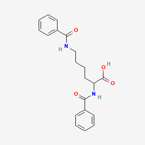 molecular formula C20H22N2O4 B6331458 alpha,epsilon-Dibenzoyl-DL-lysine;  99% CAS No. 32513-92-1