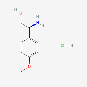 molecular formula C9H14ClNO2 B6331463 (2S)-2-Amino-2-(4-methoxyphenyl)ethan-1-ol HCl CAS No. 221697-17-2