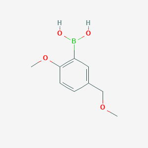 molecular formula C9H13BO4 B6331594 2-Methoxy-5-(methoxymethyl)phenylboronic acid CAS No. 1332504-32-1