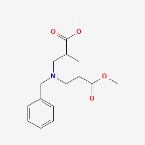 molecular formula C16H23NO4 B6331600 3-[Benzyl-(2-methoxycarbonyl-ethyl)-amino]-2-methyl-propionic acid methyl ester, 95% CAS No. 40871-16-7