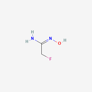molecular formula C2H5FN2O B6331603 2-Fluoro-N-hydroxy-acetamidine CAS No. 126837-89-6